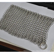 6 by 8 inch 304 stainless steel chainmail scrubber